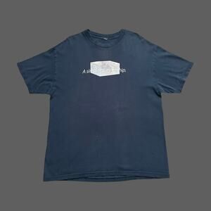 Vintage USPS Rare Graphic Tee Navy Blue Short Sleeve L/XL